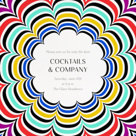 Optic Flower - Party Invitation by Mary Katrantzou