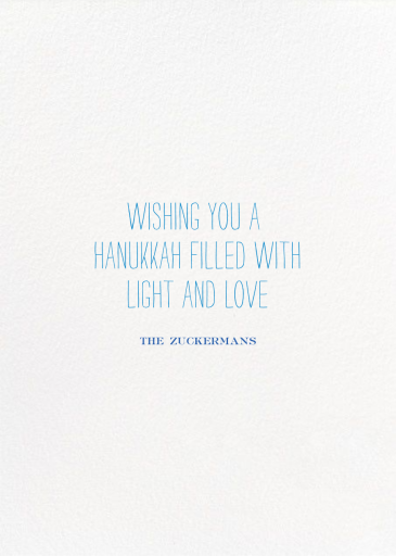 Oy to the World - Hanukkah Card by Mr. Boddington's Studio - Back