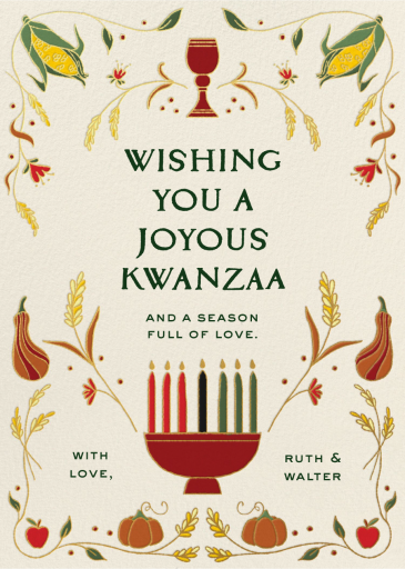 Kwanzaa Candles - Kwanzaa Card by Paperless Post