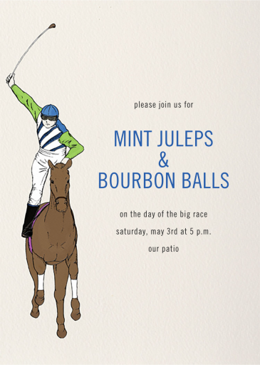 Seabiscuit - Kentucky Derby Invitation by Paperless Post