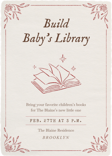 Storybook Bridal Shower Invitation