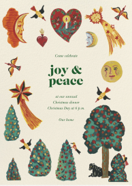 Cosmic Garden - Holiday Party Invitation by Nathalie Lété