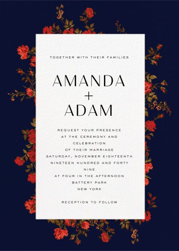 Elizabeth Moonlight - Wedding Invitation by Liberty