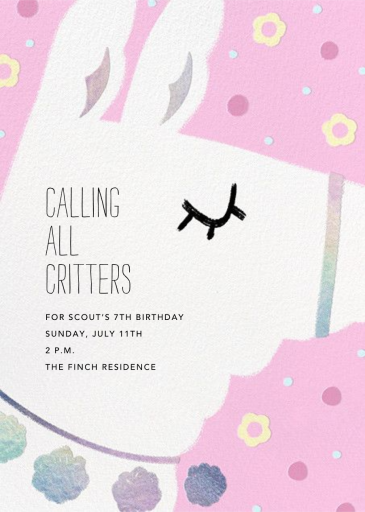 Llama Party - Birthday Invitation by Paperless Post