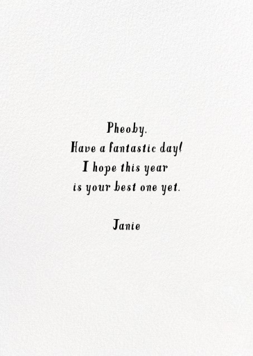 Extra Fancy - Birthday Card by Hello!Lucky - Back