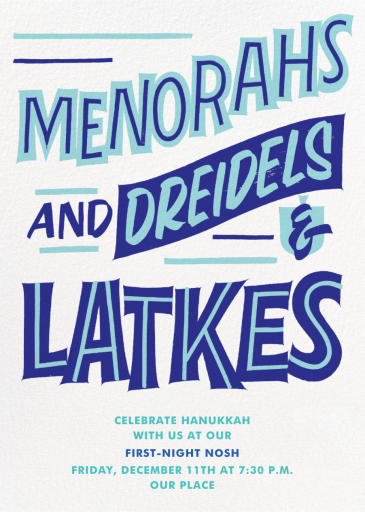Hanukkah Highlights - Invitation by Paperless Post