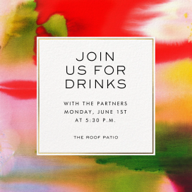 Vivid Colors - Cocktail Party Invitation by Oscar de la Renta