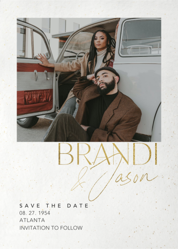 Gold Flecks by Paperless Post