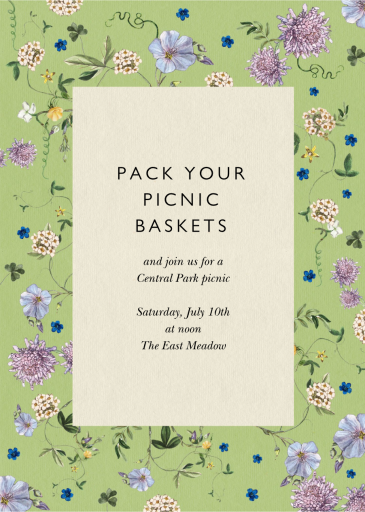 Falling Phlox - Summer Party Invitation by Stephanie Fishwick