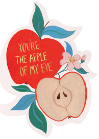 Sweet Apple (Kelsey Garrity Riley) - Greeting Card by Red Cap Cards