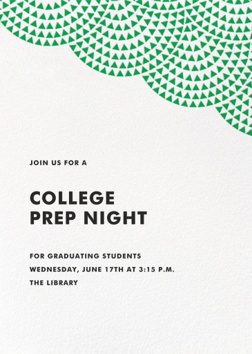 Savoy (Tall) - School Event Invitation by Paperless Post