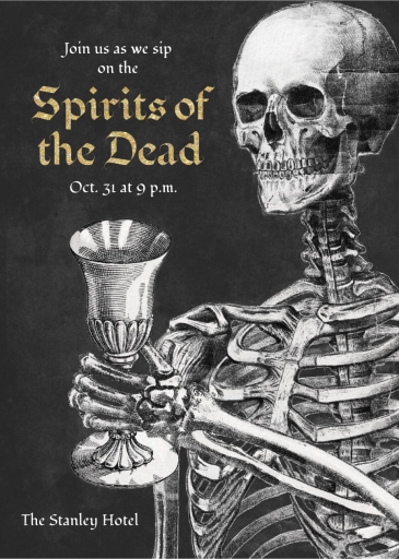 Death’s Libation - Invitation by John Derian