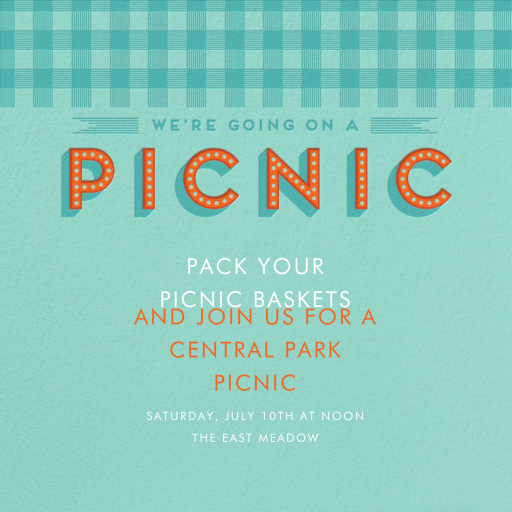 We're Going on a Picnic - Get-Together Invitation by Paperless Post