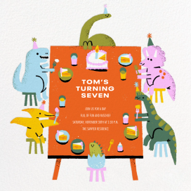 Dino Table by Paperless Post