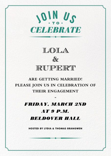 Seal the Date (Invitation) - Engagement Party Invitation by Paperless Post