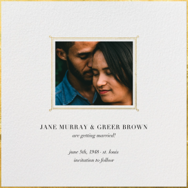 Traditional Frame - Save the Date by Paperless Post