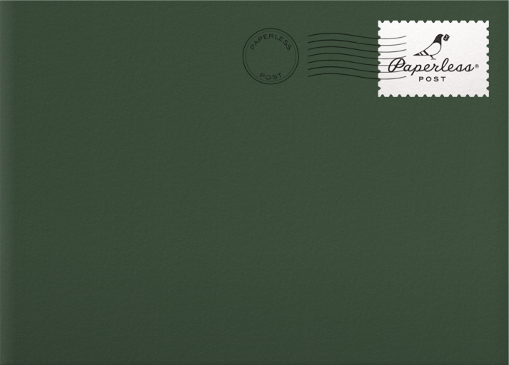 Photo Meadow Save The Date Envelope