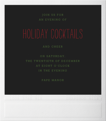 Snapshot with Holly - Holiday Party Invitation by Paperless Post - Back