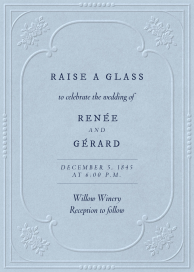 Ornate Embossed Frame by Paperless Post