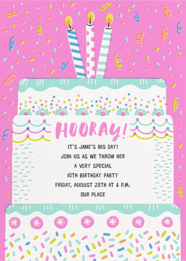 Cake it Happen - Birthday Invitation by Hello!Lucky