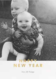 New Year Cutouts - Greeting Card by Paperless Post