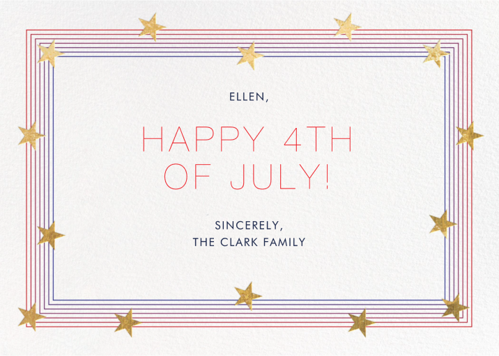 Starry Spectrum - 4th of July Card by Paperless Post
