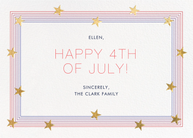 Starry Spectrum - 4th of July Card by Paperless Post