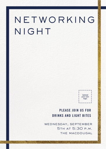 Overlapping Corners (Customizable Template) - Networking Event Invitation by Paperless Post