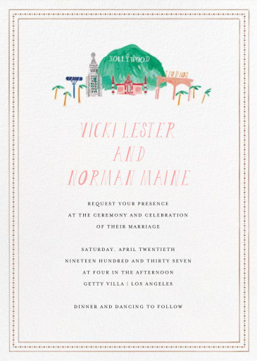 Mr. Hollywood (Invitation) by Mr. Boddington's Studio