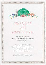 Mr. Hollywood (Invitation) - Wedding Invitation by Mr. Boddington's Studio