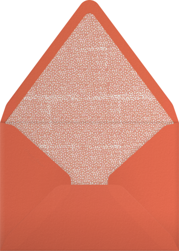 Autumn Fox Floral Baby Invitation Envelope