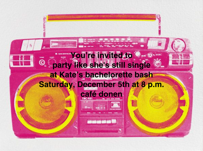 Brixton Briefcase - Bachelorette Party Invitation by Paperless Post