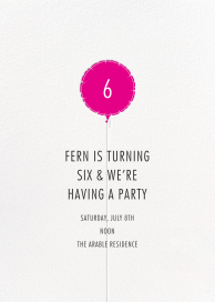 Mylar Balloon - Birthday Invitation by Paperless Post