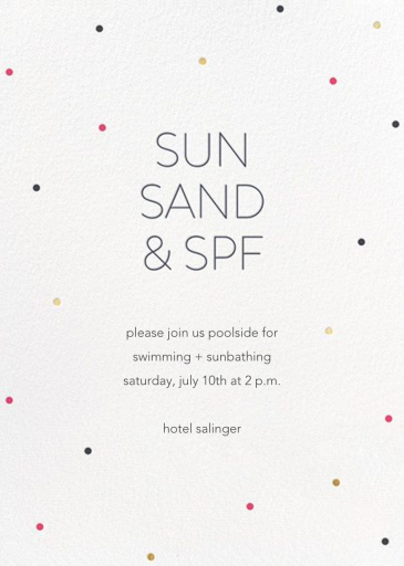 Summer Dots - Summer Party Invitation by Sugar Paper