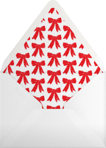 Christmas Bow Frame - Linda and Harriett Envelope