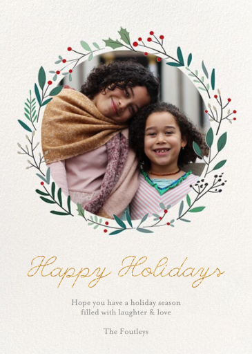 Happy Holly Photo - Holiday Card by Little Cube