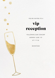 Champagne Flute - VIP Event Invitation by Paperless Post