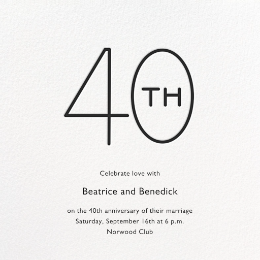 Decade - Anniversary Invitation by Paperless Post