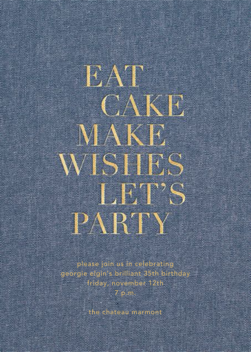 Eat Cake Make Wishes by Sugar Paper