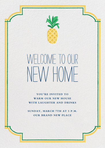 Welcome to Our New Home - Celebration Invitation by Mr. Boddington's Studio