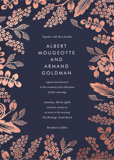 Heather and Lace - Wedding Invitation by Rifle Paper Co.