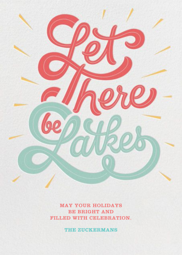 Let There Be Latkes - Hanukkah Card by Paperless Post