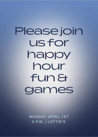 Simply Glowing - Happy Hour Invitation by Paperless Post