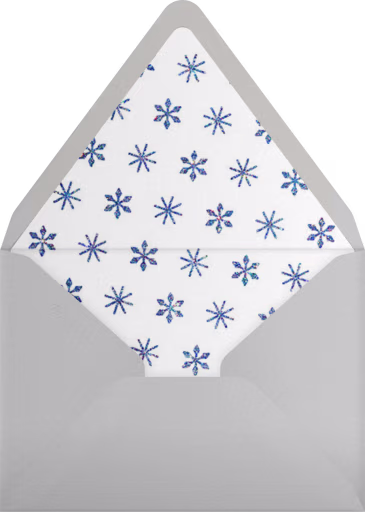 Twinkle Flake - Paperless Post Envelope