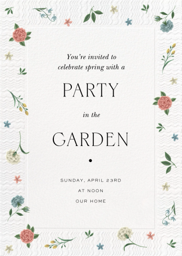 Breezy Buds - Spring Party Invitation by Paperless Post