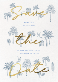Fronds of Paradise - Save the Date by Paperless Post