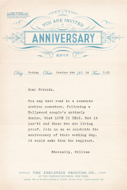 Open Letter - Anniversary by Annie Atkins