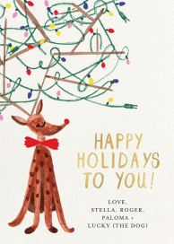 Festive Antlers - Christmas Card by Mr. Boddington's Studio