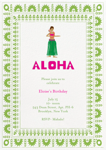 Pineapple Cake - Birthday Invitation by Mr. Boddington's Studio