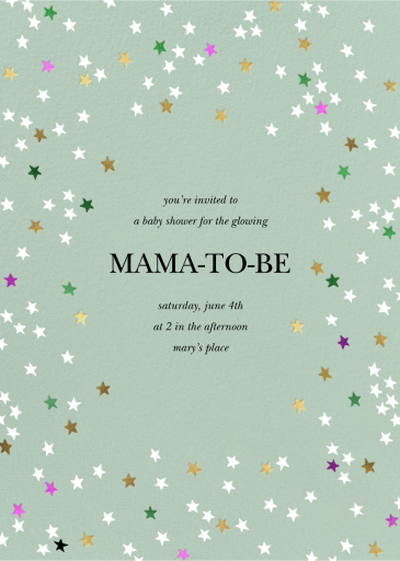 Sky Glitter - Hanukkah Invitation by kate spade new york